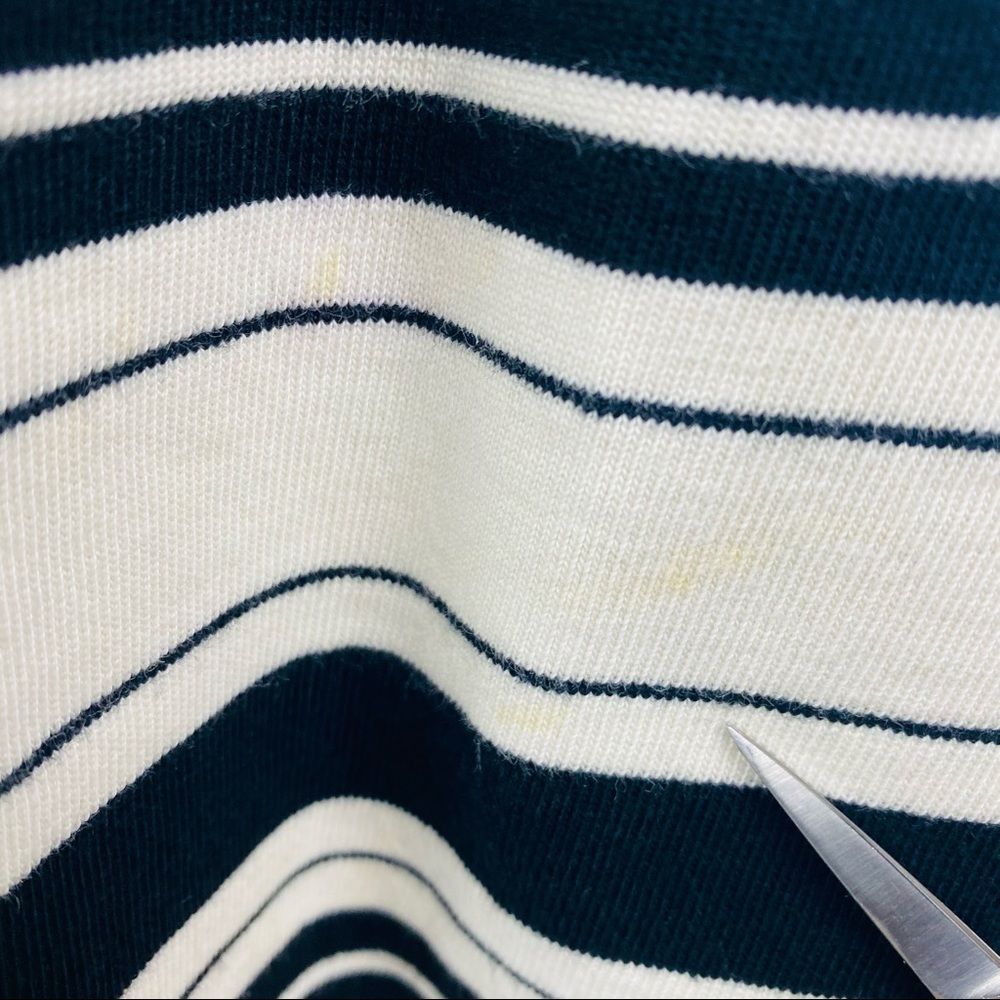 J.CREW Villa Cream & Black Striped “A” Line Skater Sleeveless Dress - Picture 8 of 12